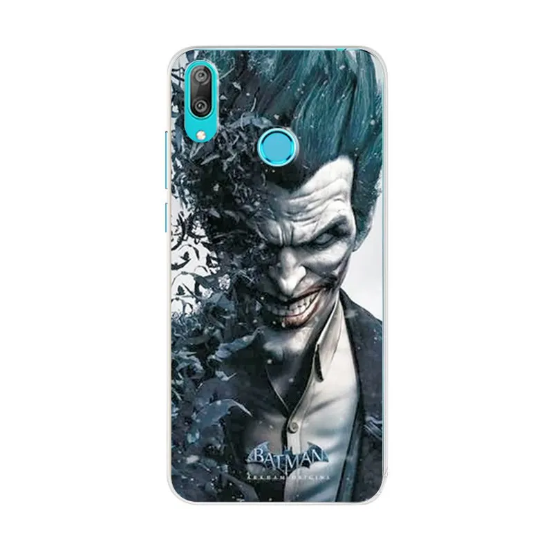 Phone Case For Huawei Y7 2019 6.26'' Cover Silicone Novelty Captain America Spiderman Capa Fundas |