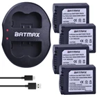 4 шт. CGA-S006 DMW-BMA7 аккумуляторы + USB двойное зарядное устройство для камер Panasonic DMC-FZ7 FZ8 FZ18 FZ28 FZ30 FZ35 FZ38 FZ50