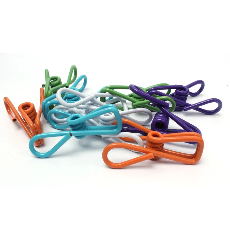 

10PCS Outdoor Camping travel color clothes Clip Wire Pack clip Home windproof drying