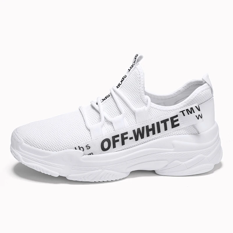 Мужские кроссовки большие размеры Мужская модная Легкая сетчатая Повседневная