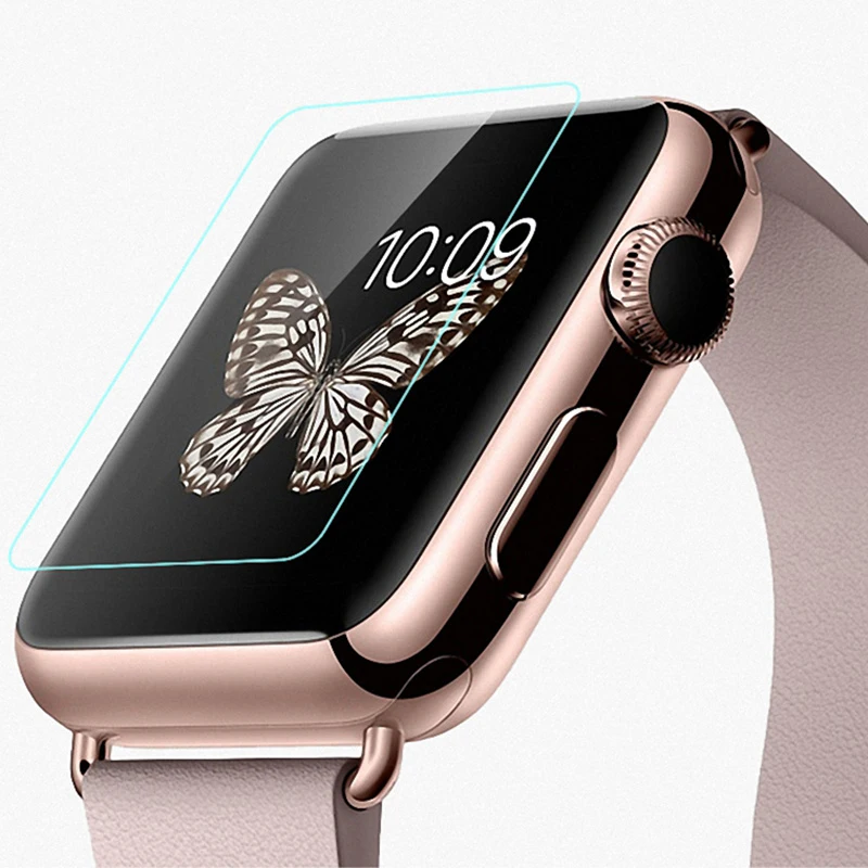 Защитная пленка из закаленного стекла для Apple Watch 38 мм 42 серии 3 2 1 2.5D закругленные