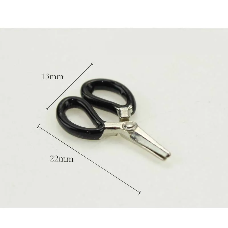 10PCS Dollhouse Miniature 1:12 Toy A Metal Scissor With Moving Parts Length 2cm Doll House Toys For Children Gift | Игрушки и хобби