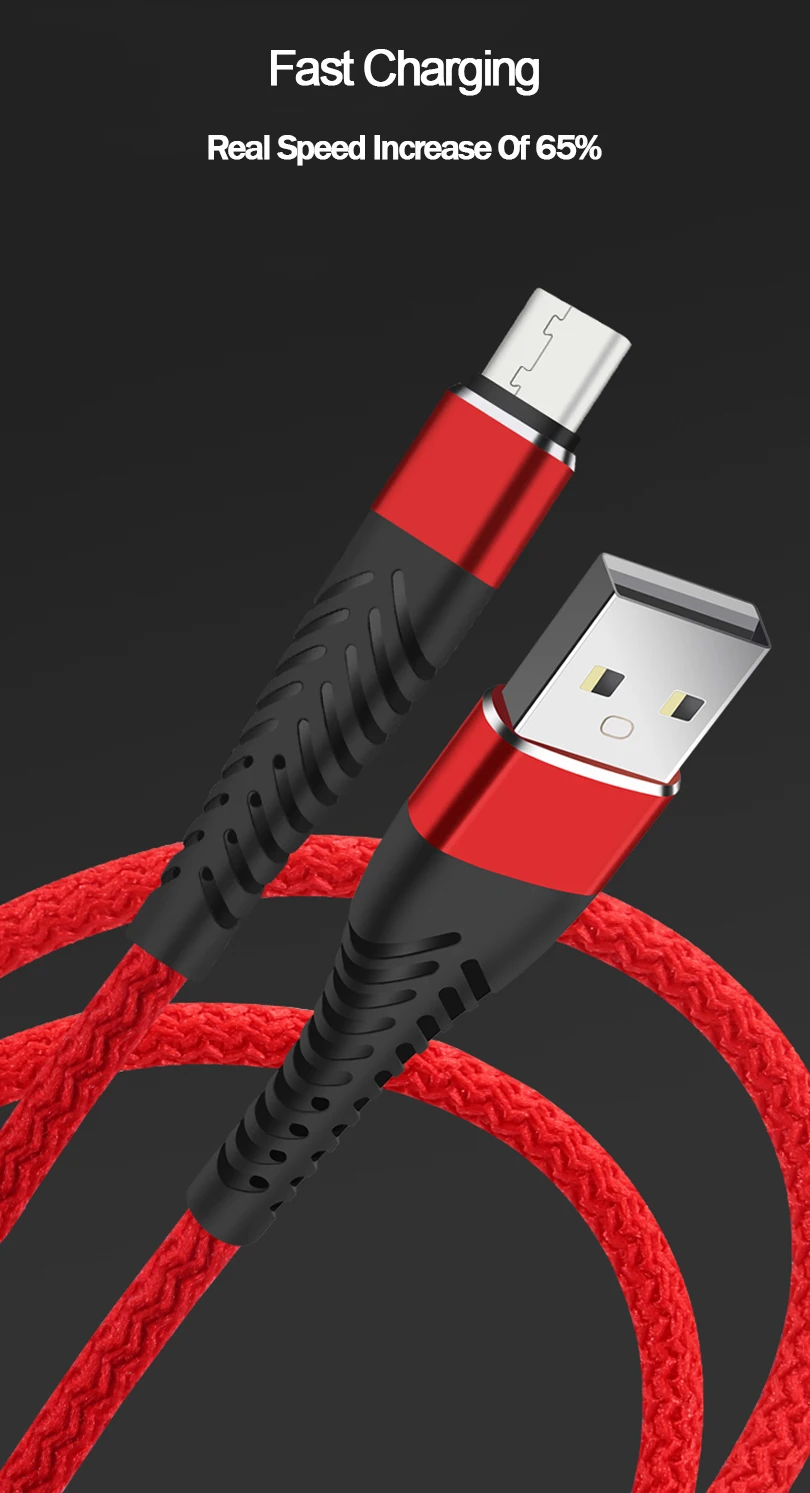 2.4A Быстрая Зарядка Micro usb type C кабель зарядное устройство для iPhone 8 мобильный телефон зарядка для huawei USBC длинный короткий шнур 25 см/1 м/2 м/3 м