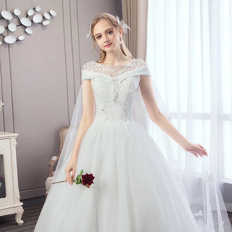 Элегантное кружевное платье с прозрачной горловиной и бусинами Vestidos De Novia