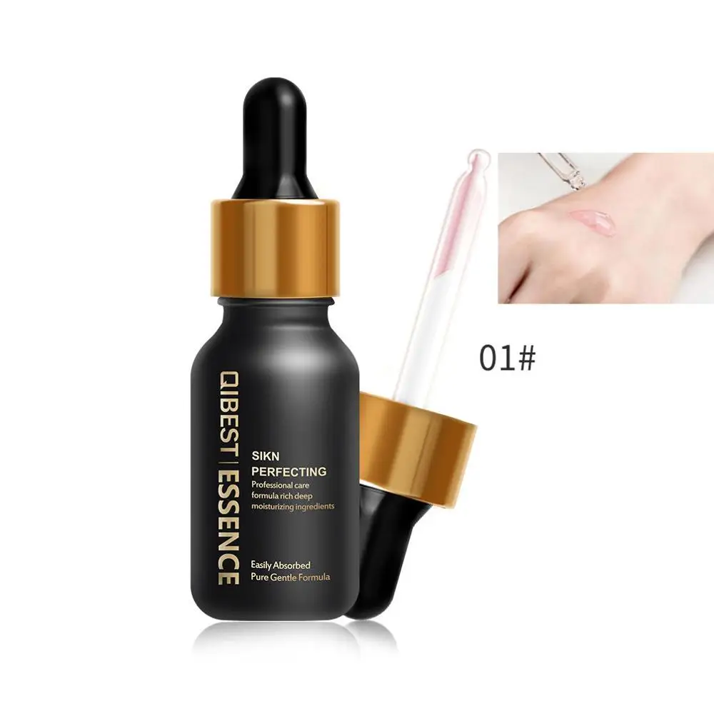Pearl Pink QIBEST 24K Золотая фольга, экстракт увлажняющего масла, увлажняющее эфирное масло для лица перед праймером, основа для губ, масло для лица, омолаживающее, Новинка - Цвет: Pearl Pink
