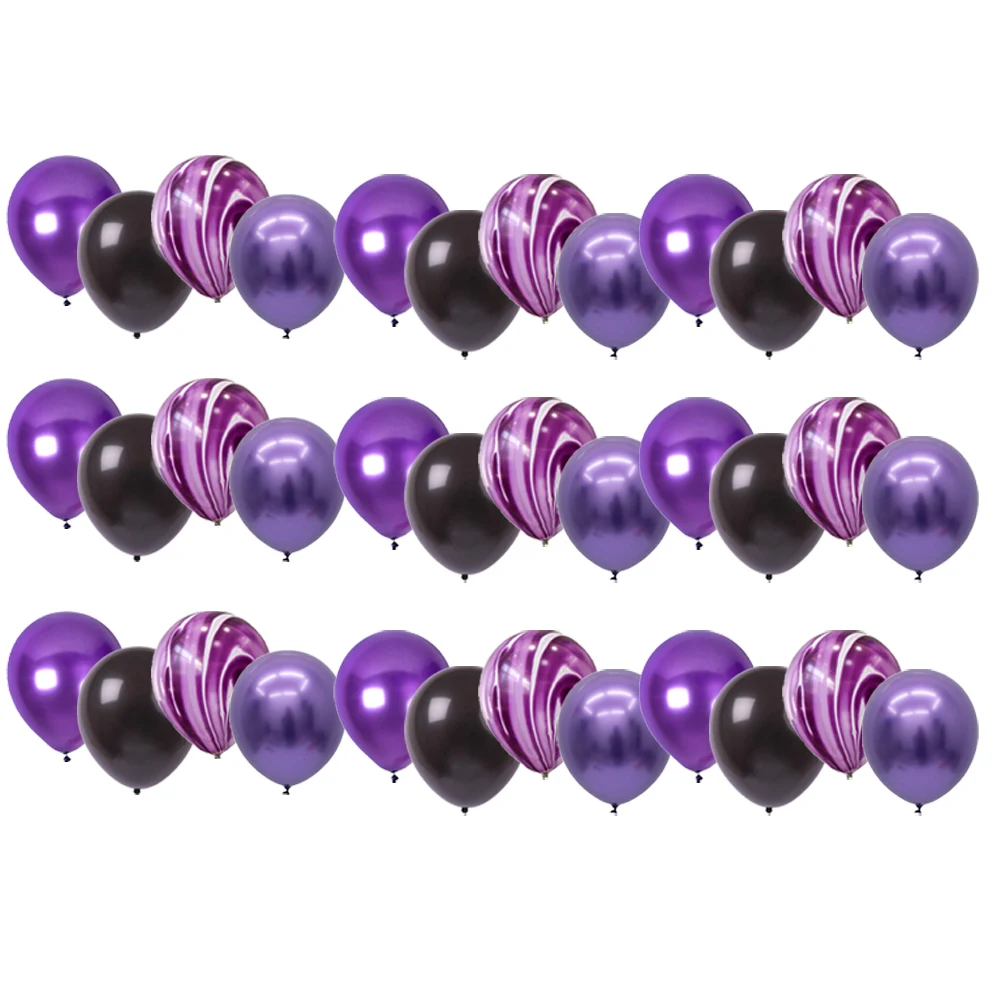 Черно-фиолетовые жемчужные праздничные воздушные шары гелиевое украшение для