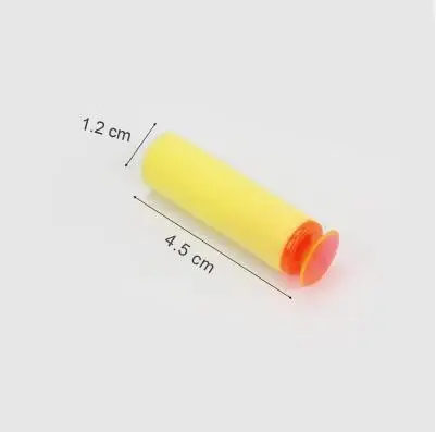 10pcs 4.5cm Dis Цвет образования мишень с украшением в виде кристаллов Цвет+ 10 шт. 4,5/7,2 см EVA Желтый Мягкие пули для игрушечный пистолет детское оружие аксессуары подарок A005 - Цвет: 10pcs 4.5cm