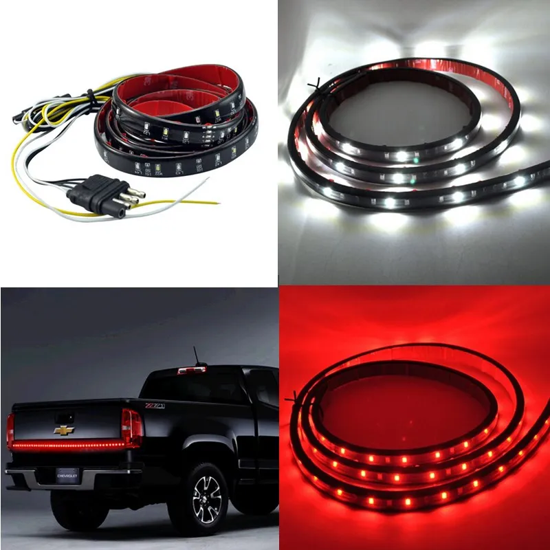 

Светодиодный фонарь для грузовика, внедорожника, багажника, 60 дюймов, красный/белый, задний стоп, сигнал поворота, внешний светильник светод...