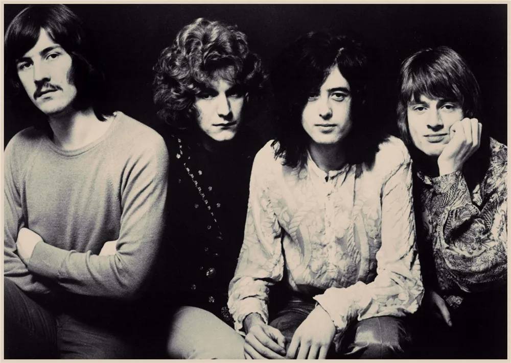 Led Zeppelin рок-музыка постеры для украшения дома в винтажном стиле настенные наклейки для дома Художественный бренд MU22