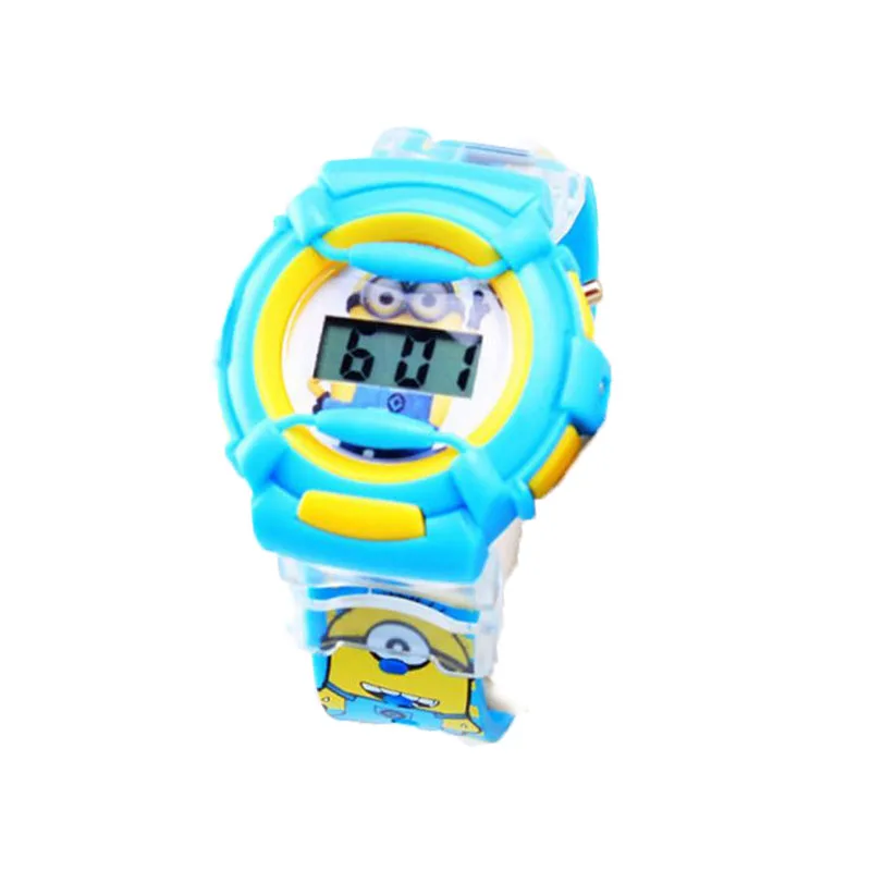 Миньон дети смотрят 3D мультфильм часы Гадкий я милые цифровые Montre Enfant Relojes para