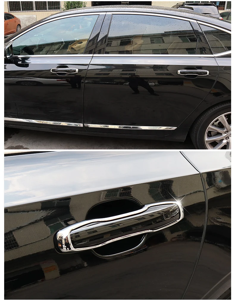 Для Volvo XC60 XC90 S90 V90 CC 2018 автомобильные наклейки на ручки дверей хромированная ABS