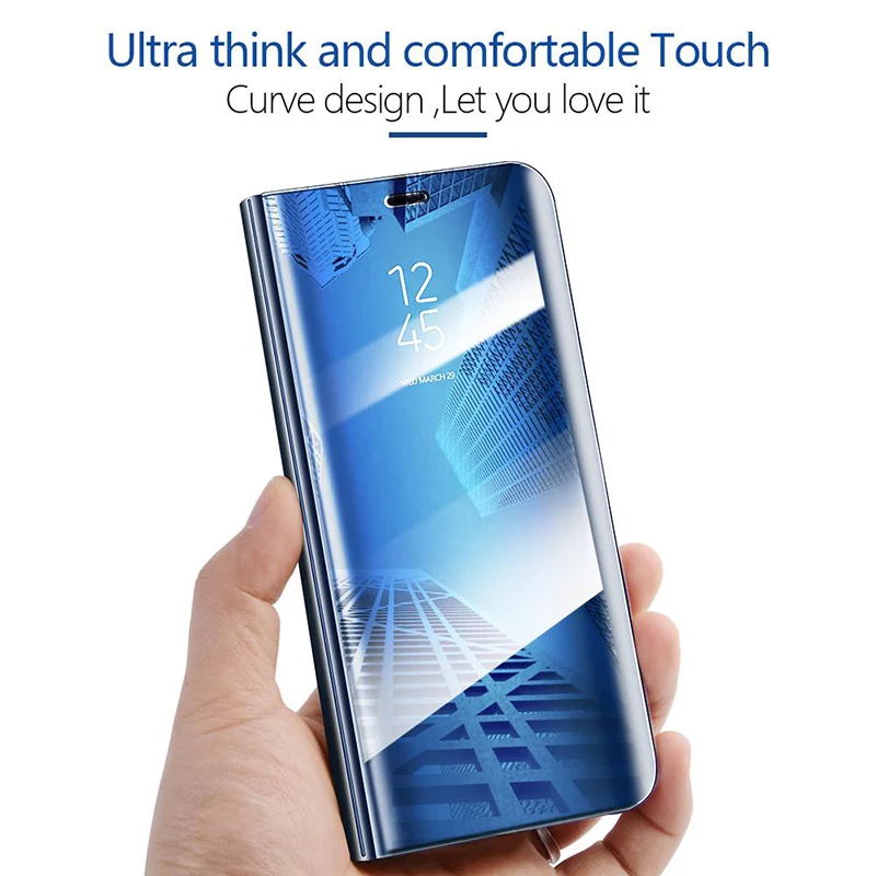 Для Huawei P Smart Plus Y5 2019 прозрачный зеркальный флип-чехол для телефона Honor 20i 10i 8S чехлы