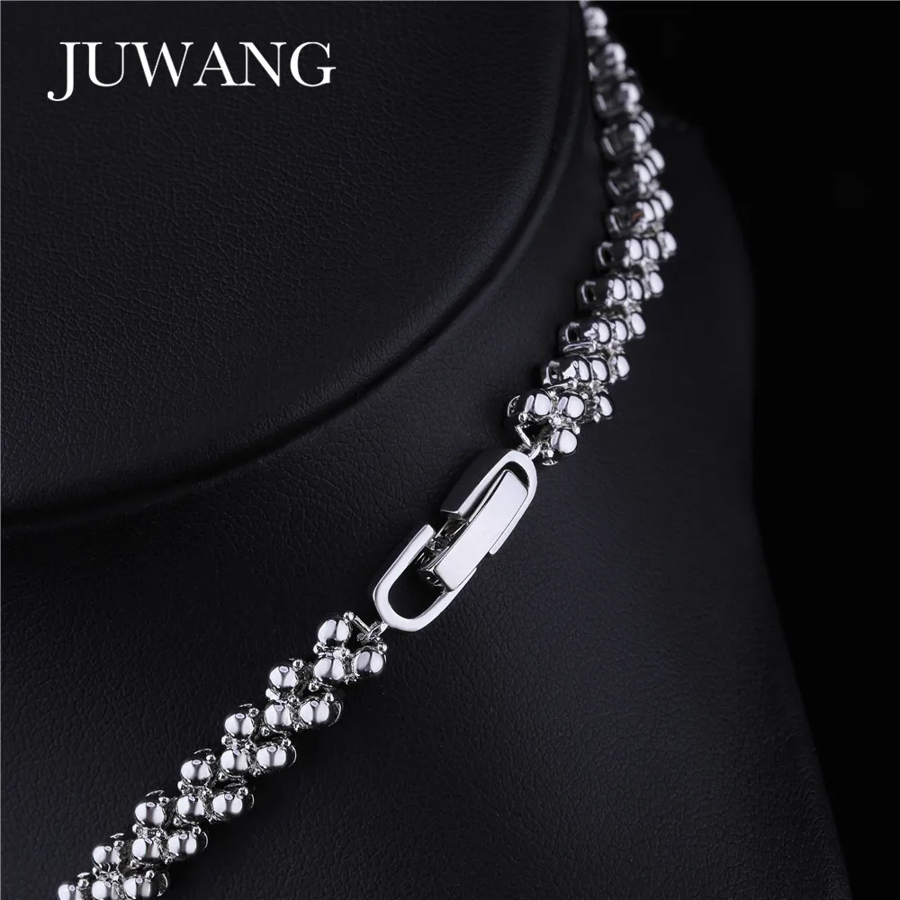 

JUWANG New Jewelry Sets For Women Lovely Wedding Party Jewelry AAA Zircon Necklace Earring Banquet Gifts For Friends