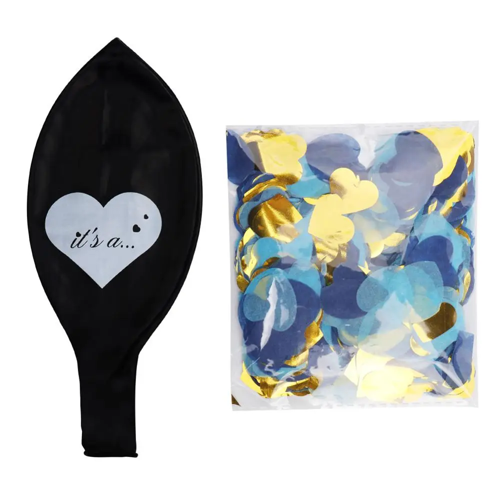 Its a .. Balloon BLU OurWarm душа ребенка мальчик украшения для девочек для крещения коробка конфет; реквизит для фотокамер; с капюшоном с изображением воздушных шаров Пол раскрыть детская День рождения подарок - Цвет: Its a .. Balloon BLU