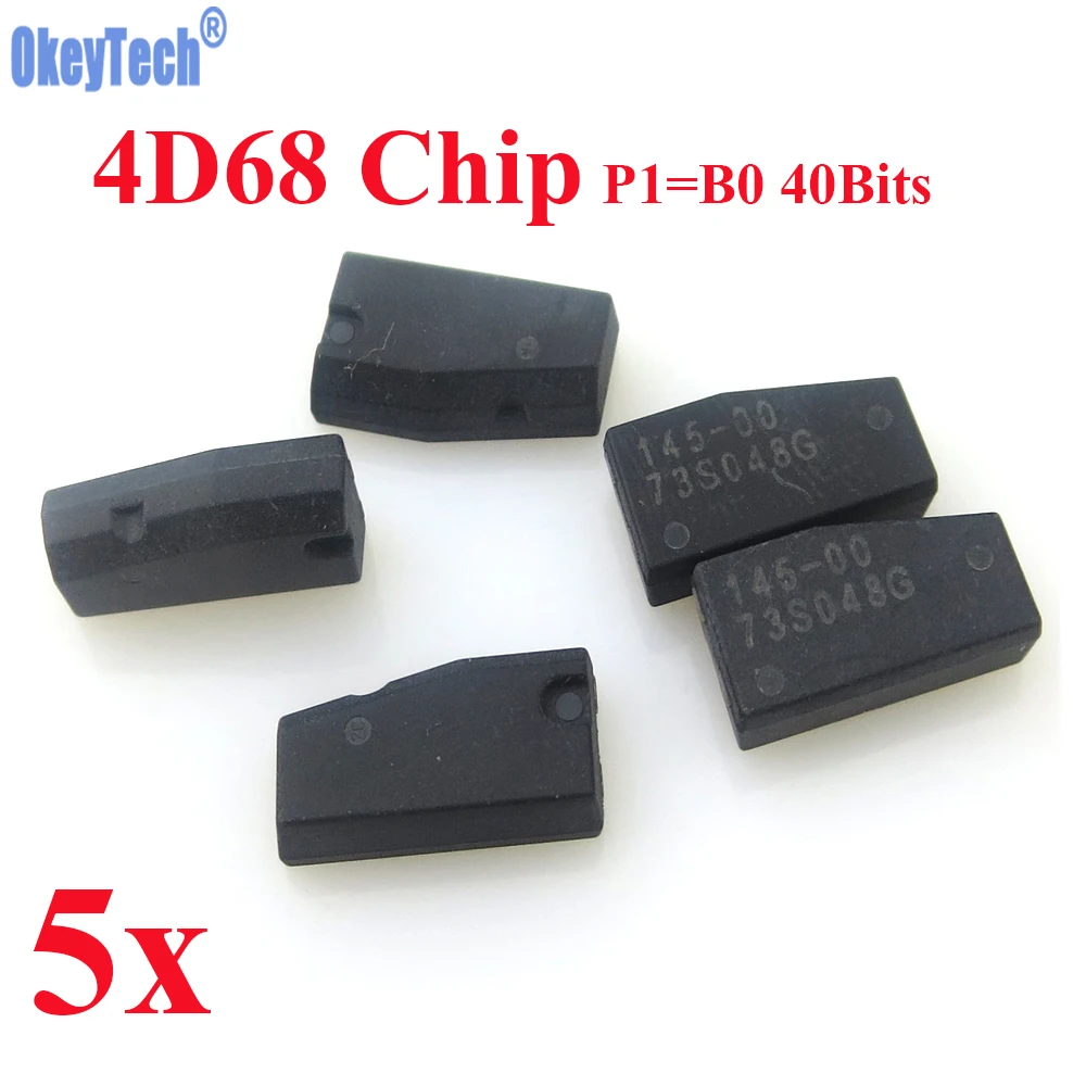 

OkeyTech 5pcs/lot Car Key Chip Carbon 4D68 Chip P1=B0 40 Bits TP29 For TOYOTA LEXCUS PRADO Ceramics Auto Transponder Chip