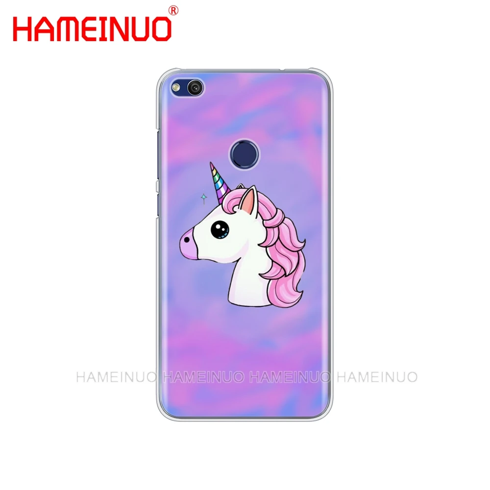HAMEINUO Радуга Единорог крышка чехол для телефона для huawei Ascend P7 P8 P9 P10 P20 lite plus pro G9 G8 G7 - Цвет: 80807