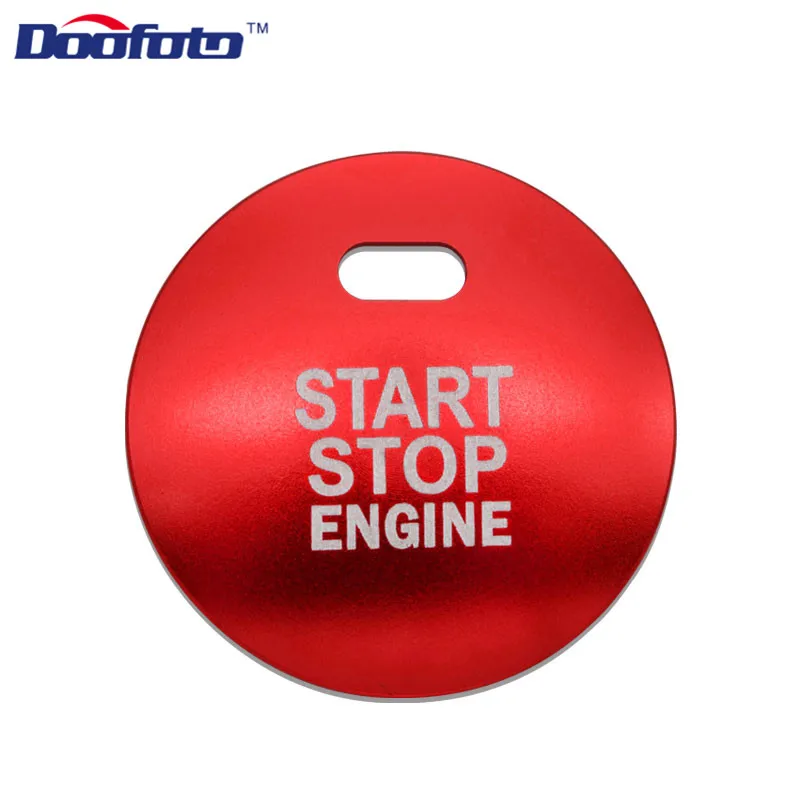 Button Cover Red Doofoto автомобильный стартовый стоп-кольцо для Mazda 3 BM BN 6 GJ1 GL CX4 CX3 BN M6 Axela CX-4 CX-5 CX5 Atenza интерьерный декоративный чехол для автомобиля - Название цвета: Button Cover Red