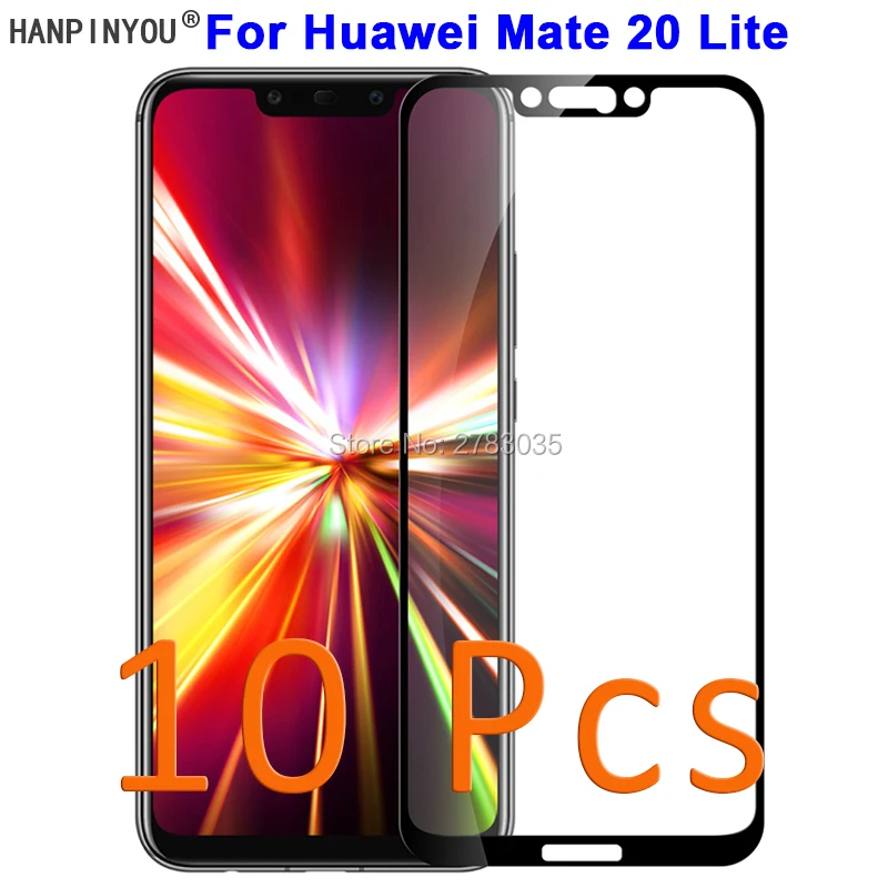 10 шт. для Huawei Mate 20 Lite 6 3 дюйма новинка твердость 9H 2.5D полное покрытие закаленное