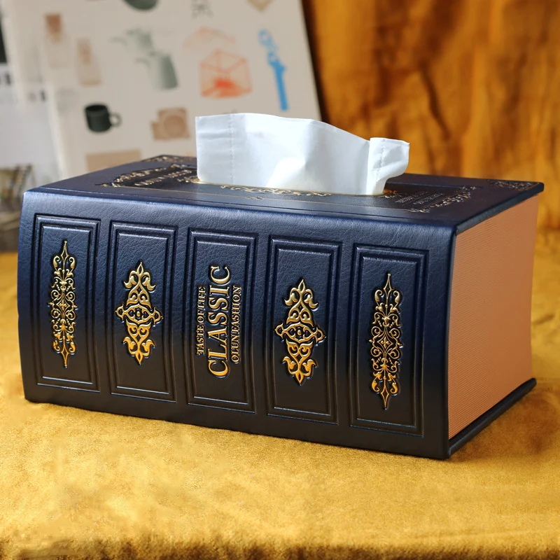 Ретро коробка для салфеток в Европейском стиле креативная кожаная автомобиля