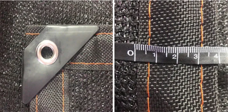 Черный цвет HDPE тенты для растений УФ-излучения цветы ПЭТ Сетка Солнечные укрытия с подвесным отверстием на метр сад теплица крышка крыши