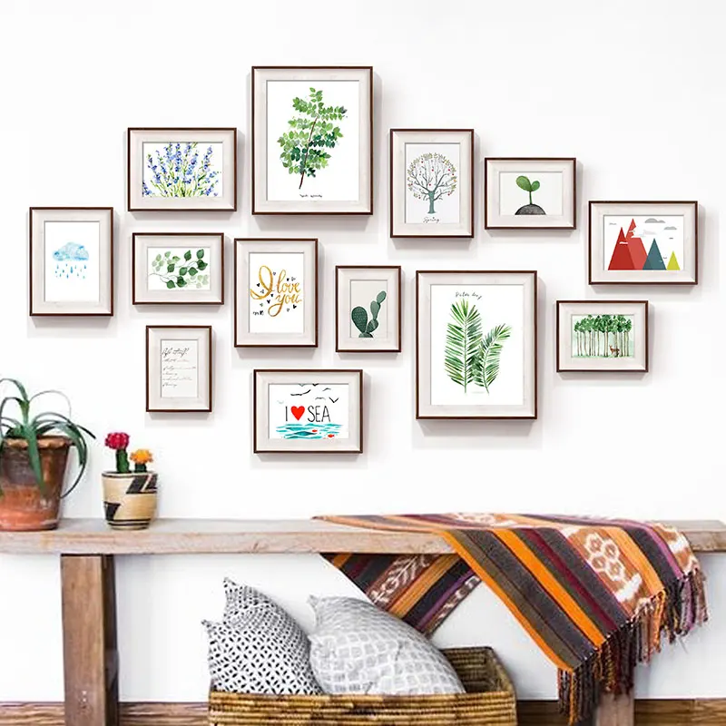 13 шт./компл. настенные подвесные рамки для фотографий картин в американском стиле