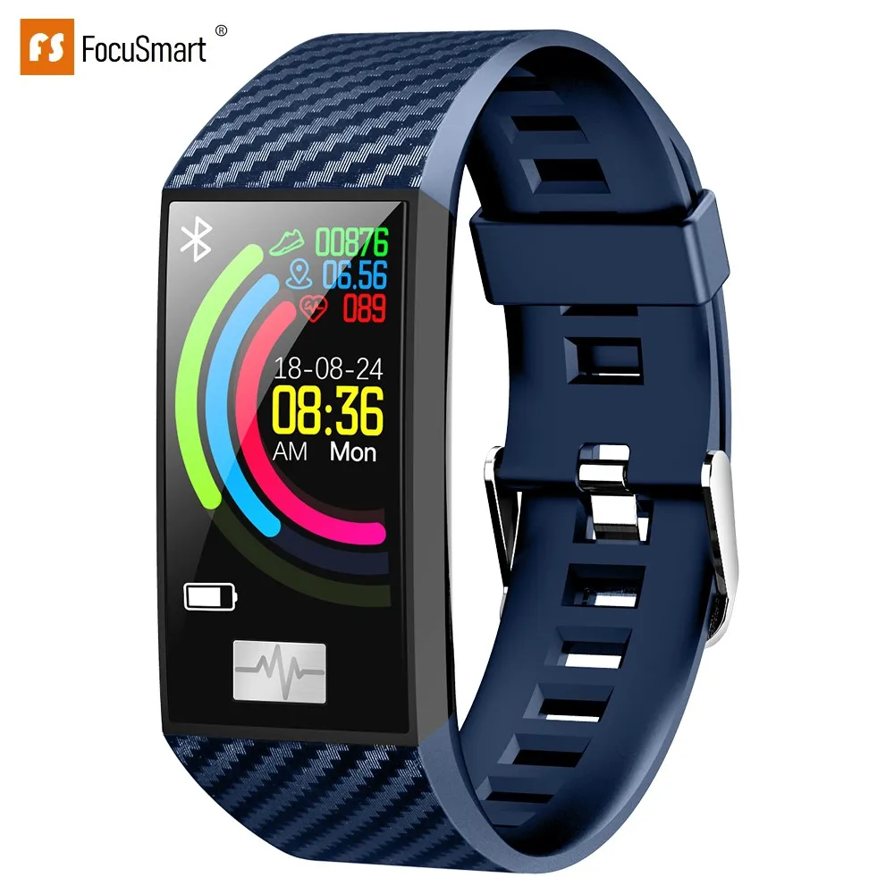 FocuSmart 2019 смарт браслеты DT58 фитнес трекер ЭКГ HRV пульсометр кровяное давление