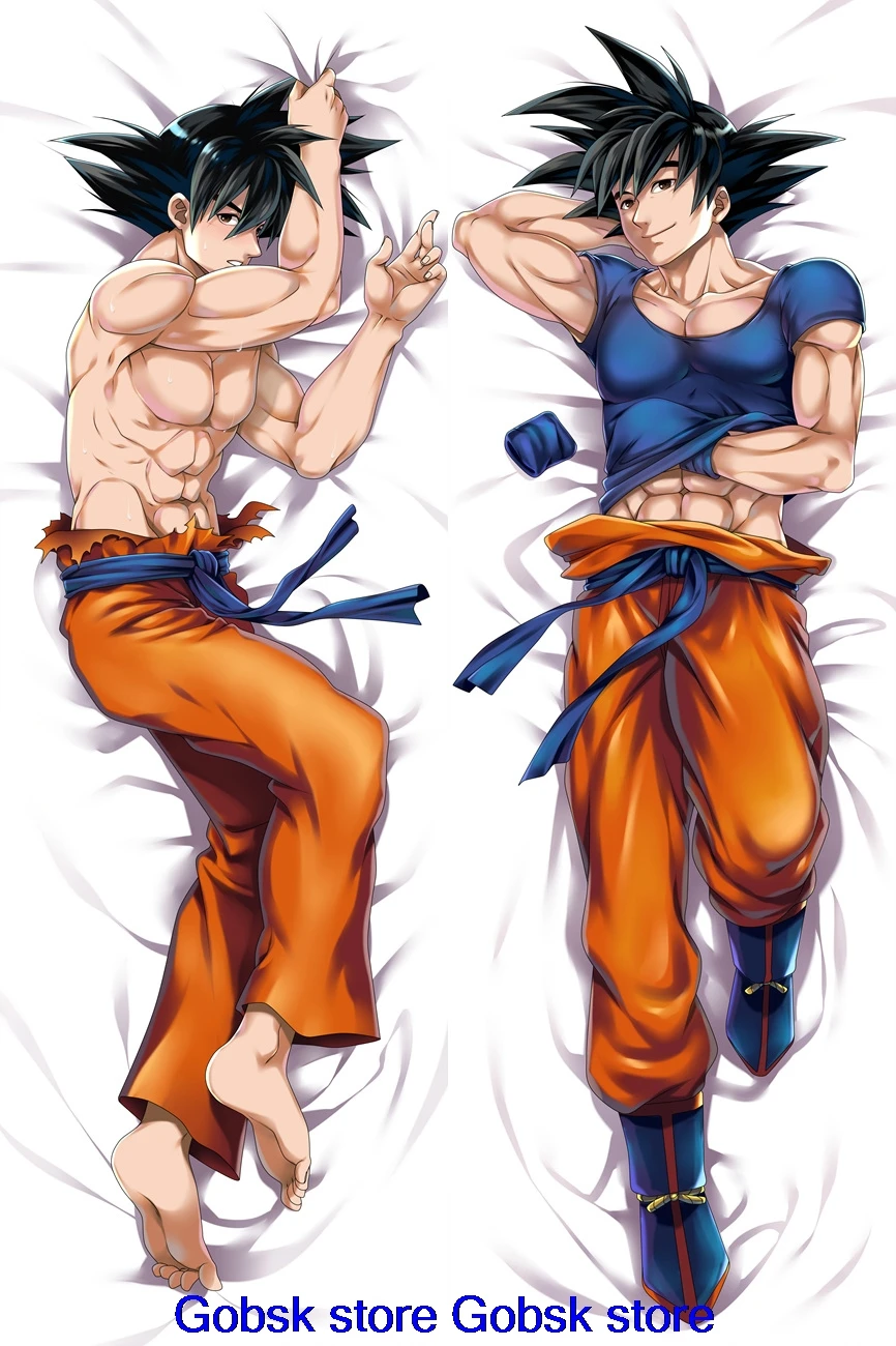 Японского Аниме Драконий жемчуг персонажи мальчик Супер Saiyan Сон Гоку и Вегета отаку Подушка «Dakimakura» обнимающий тело наволочка