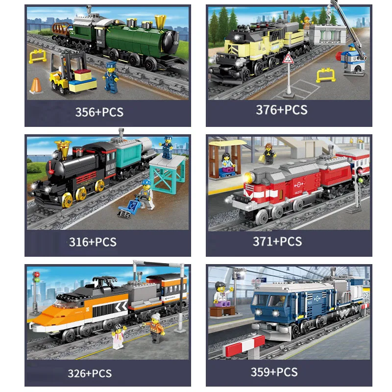 6 стилей техника на батарейках Электрический Классический Поезд городской рельс