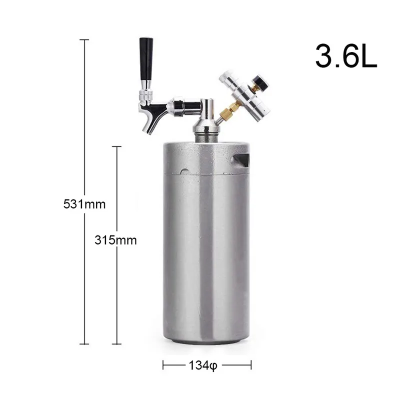 TTLIFE Kegs 3.6L прочный диспенсер для пивоварения вина система садоводства мини пивной