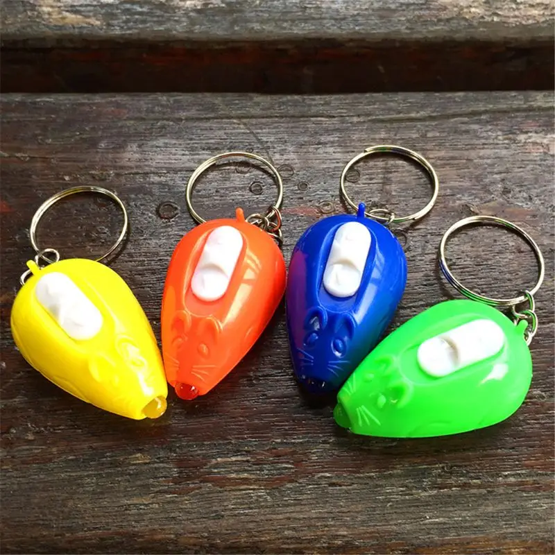 HBB 1 шт. мини мигающие игрушки мультфильм мышь в форме животного брелок подарок гаджеты фонарик дети светящиеся игрушки случайный цвет