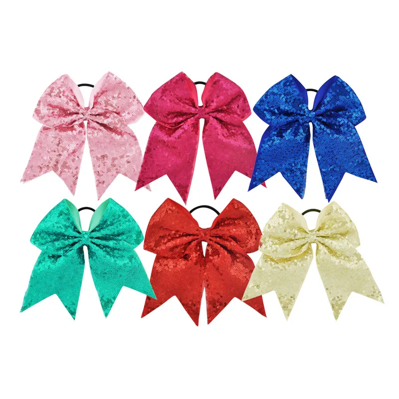 6 шт. эластичные ленты для девочек 8 дюймов|cheer bows|cheerleading bowsbow bow |
