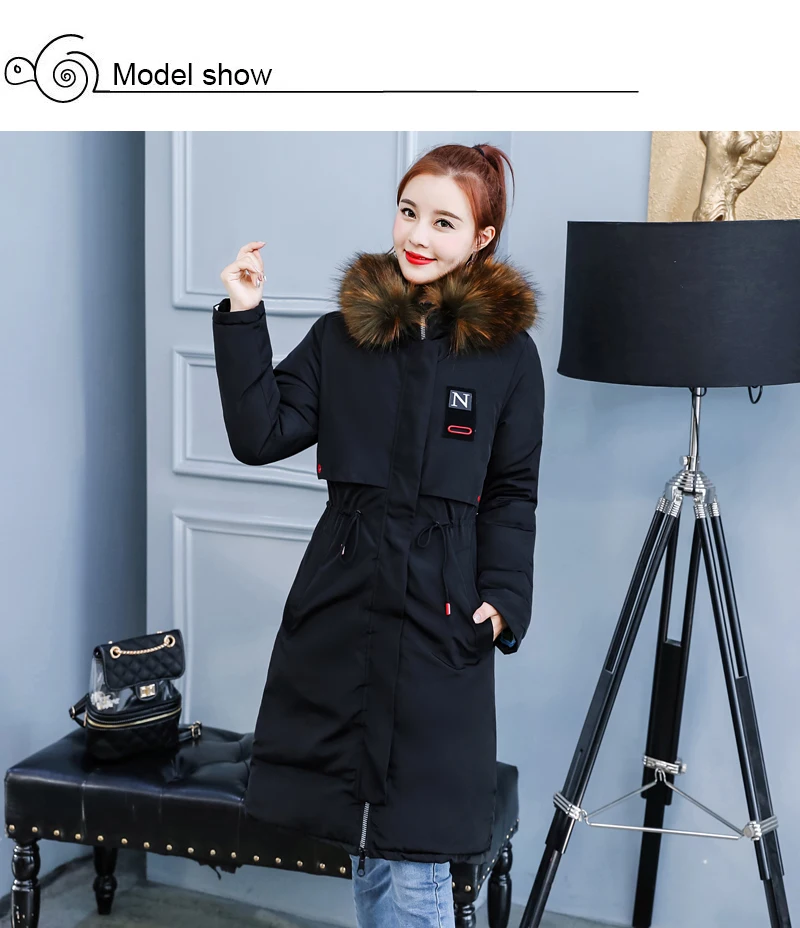 Double Two Sides New Arrival Women Winter Jacket Hooded With Fur Collar Ladies Outwear Parka Long Coat High Quality