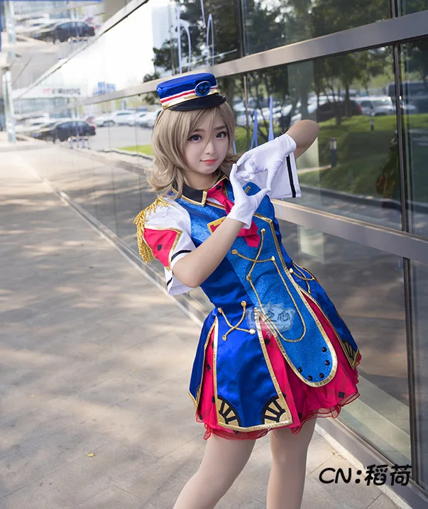 Аниме! Lovelive Sunshine Aqours Watanabe You Happy вечерние костюмы для косплея женщин Бесплатная