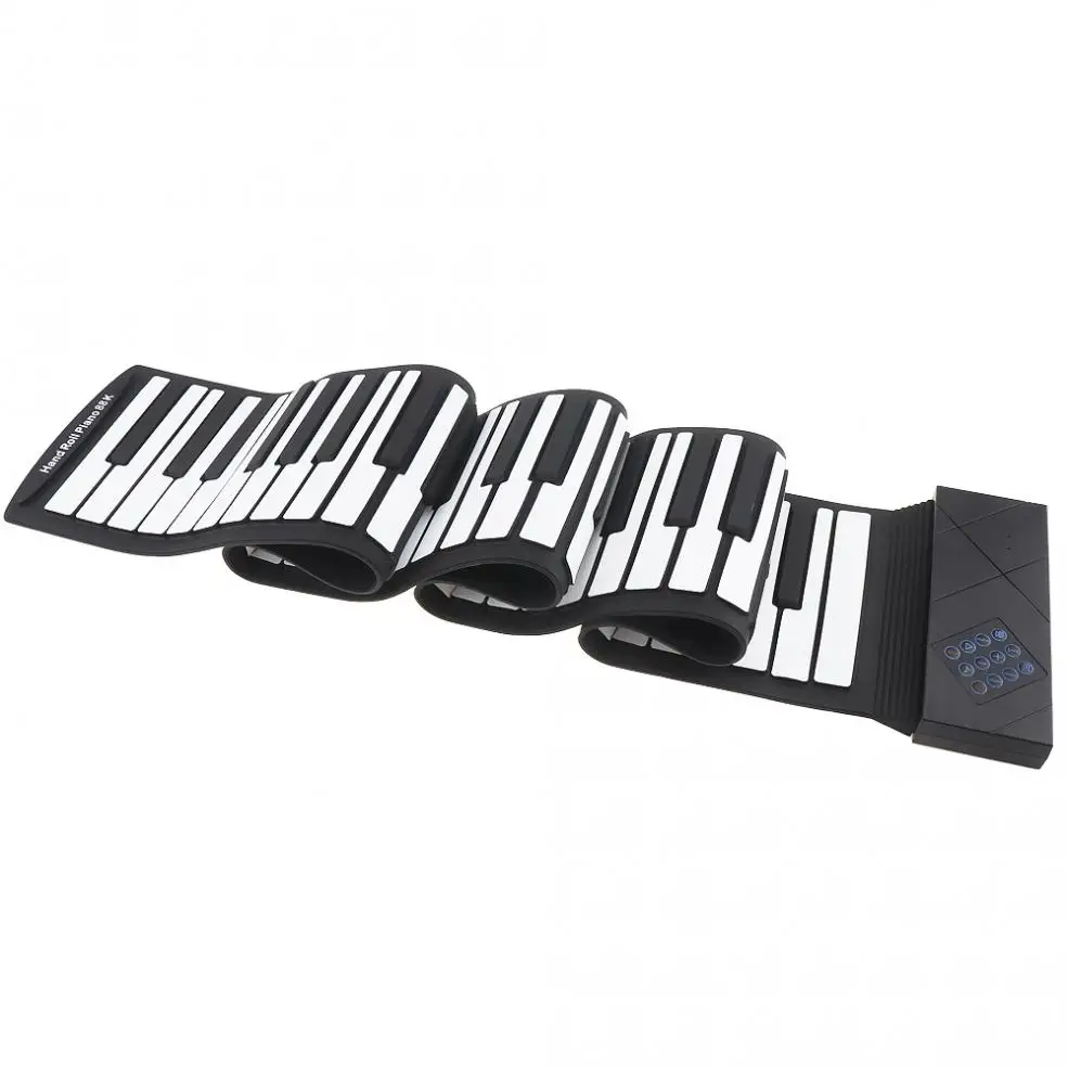 88 клавиш USB MIDI электронная рулонная пианино портативная силиконовая Гибкая клавиатура organ Sustain педаль встроенный динамик