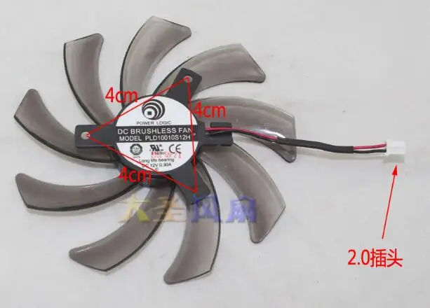 Оригинальный вентилятор PLD10010S12H 12 В 2/3 а 4 см диаметром дюйма|card fan|4cm fanfan 12v |