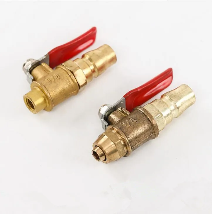 

2pcs/kit Thickening Brass Pneumatic Pressure Internal Threaded Ball Valve Air Compressor Accessories Quick connection 8mm
