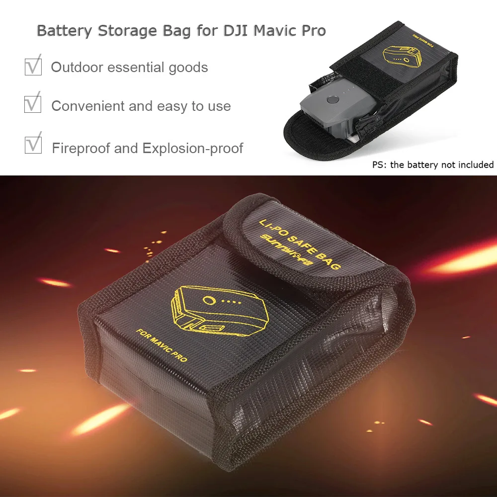 Огнеупорная взрывобезопасная сумка для хранения GOOLRC Battery защитный чехол дрона DJI