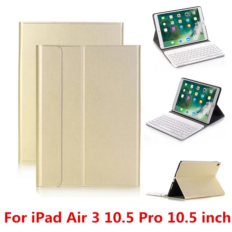 1035-10.5-golden Bluetooth клавиатура чехол для iPad Mini 5 4 3/2/1 Air 1/2 чехол для iPad / 9,7 Pro 10,5 11 дюймов MacBook Air 3 10,5 крышка клавиатуры - Цвет: 1035-10.5-golden
