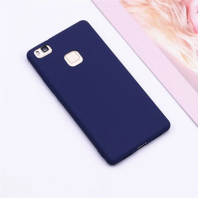 Dark Blue Чехол для huawei P9 Lite, мягкий силиконовый чехол карамельного цвета, мягкий чехол из ТПУ для Funda huawei P9 Lite, чехол P 9 P9Lite, чехол для телефона - Цвет: Dark Blue