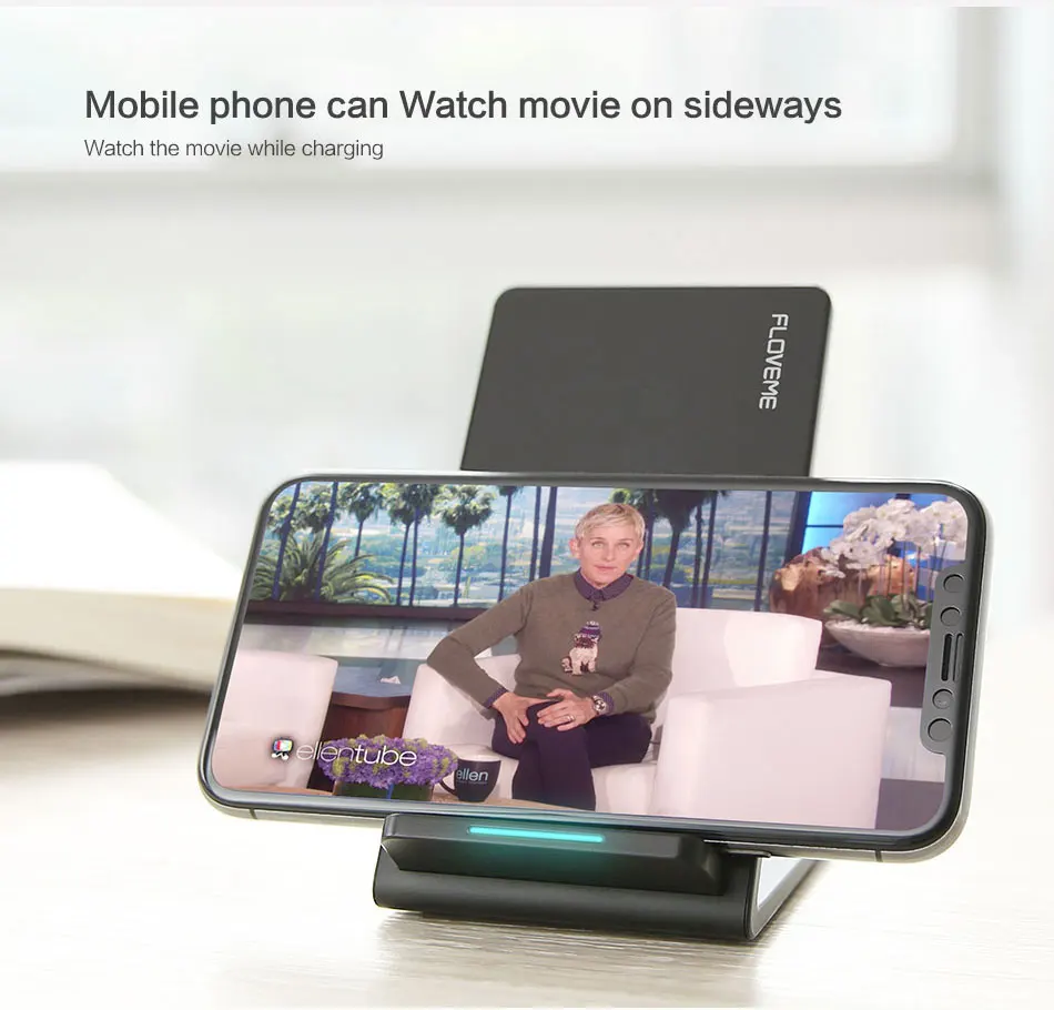 FLOVEME универсальное Qi Быстрое беспроводное зарядное устройство для iPhone X 11 8 Plus зарядное устройство Беспроводная зарядка для samsung Galaxy S8 Note 8 для LG