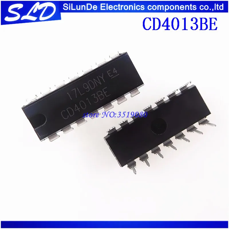 Бесплатная доставка 50-200 шт. CD4013BE DIP14 CD4013 DIP 4013 Новый и оригинальный | Электроника