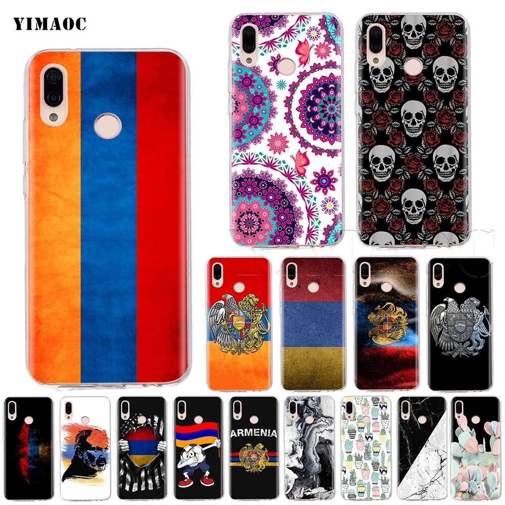 Силиконовый чехол YIMAOC с флагом армян для Huawei Honor Mate 20 6a 7a 8x 7c 7x9 10 Nova 3i 3 Lite Pro|Бамперы|