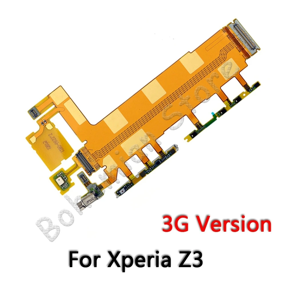 Для sony Xperia Z Z1 Z2 Z3 Z4 Z5 Compact Premium Plus док-станция для зарядки ЖК-Коннектор с боковой клавишей громкости гибкий кабель - Цвет: Z3 3G