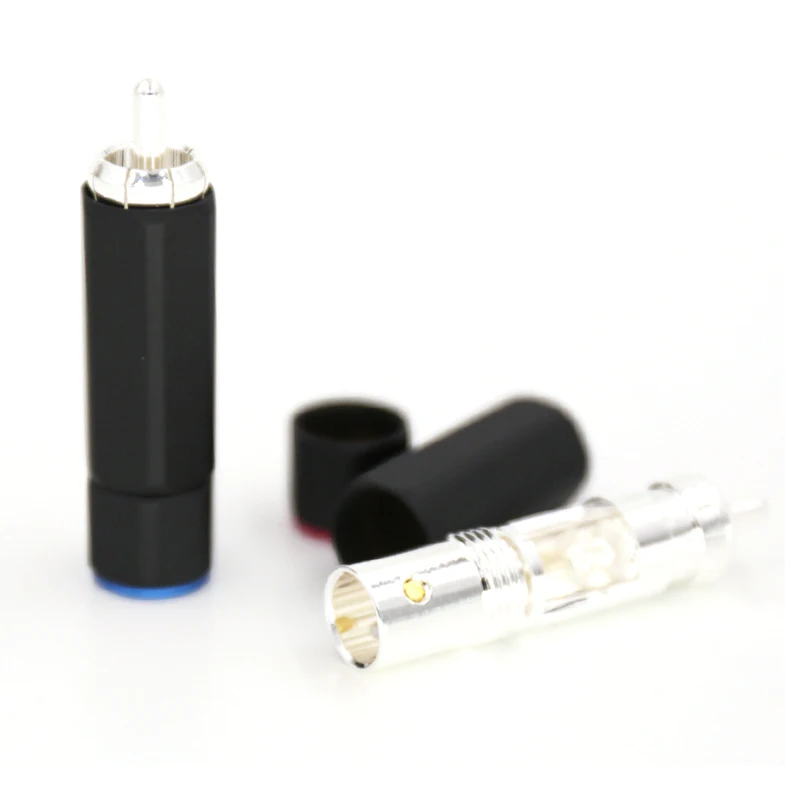 4 шт. удлинители для кабеля Rca с серебряным покрытием|copper colour|plug goldplug l |