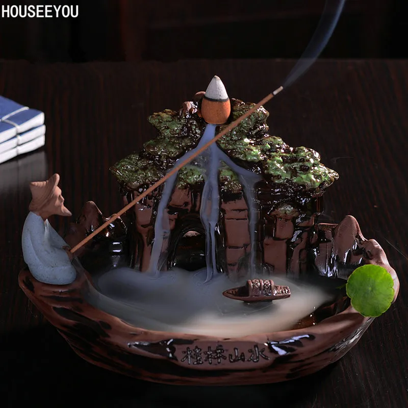 Керамическая курильница для благовоний из сандалового дерева | Дом и сад