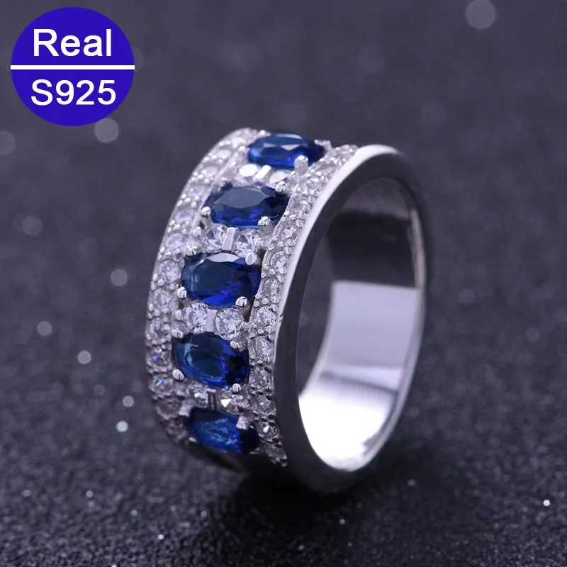 Красный ёлки бренд хорошее ювелирное изделие настоящее 925 серебро созданные Gemstone