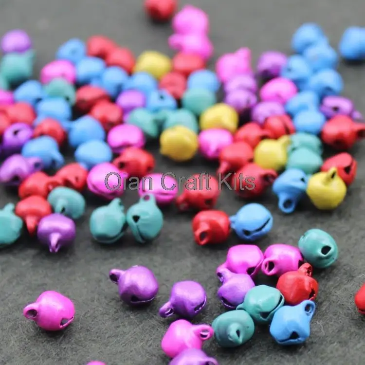 

3000pcs 10mm Silver Iron Jingle Bells Instant Party mixed colors or silver tone lead free