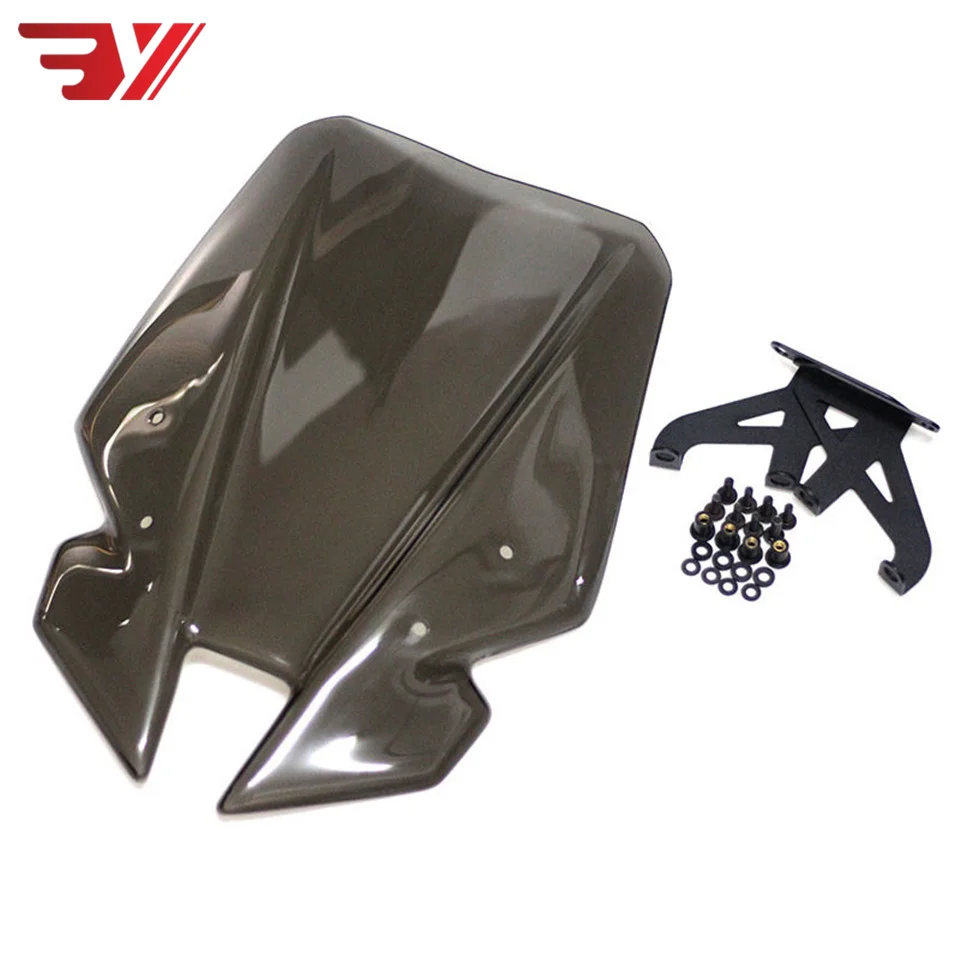 

MT-09 Motorcycle Accessories Windshield WindScreen Visor Viser Double Bubble For YAMAHA MT 09 FZ-09 FZ 09 2017 Wind Deflectors