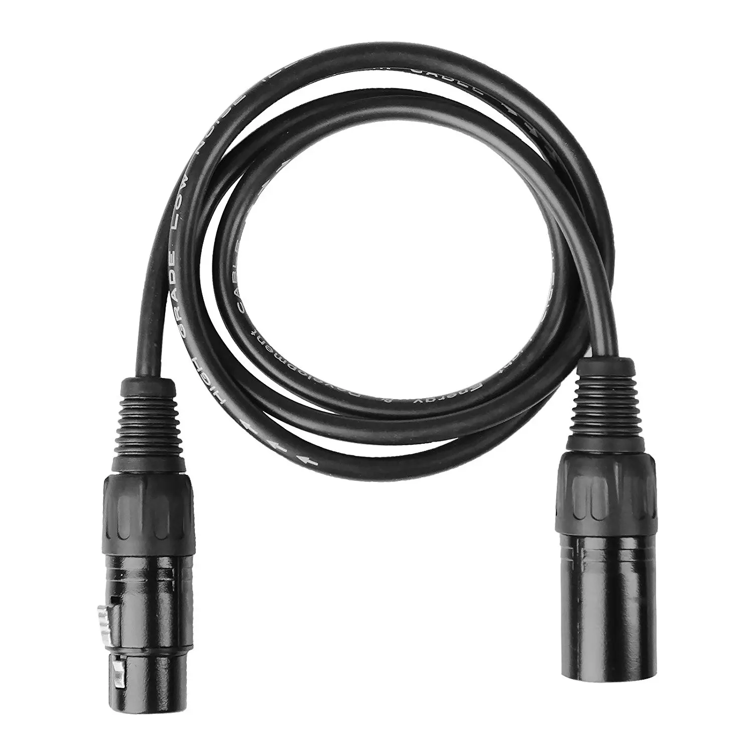 8 pcs DMX Cable 3.2feet/1m 3-Pin Signal XLR Connection DMX512 Stage Light Wire Male to Female | Lighting Effect