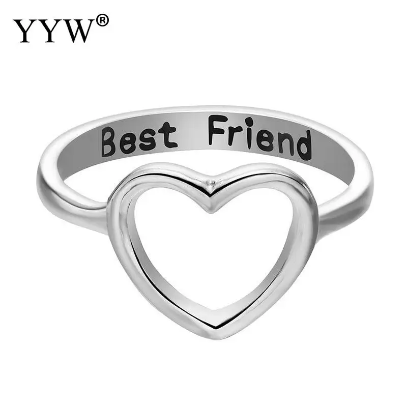 Модные кольца в форме сердца для женщин ювелирные изделия из нержавеющей стали